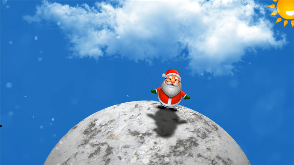 旋转地球展示圣诞节树老人节日问候动画雪花礼品盒_第3张图片_AE模板库