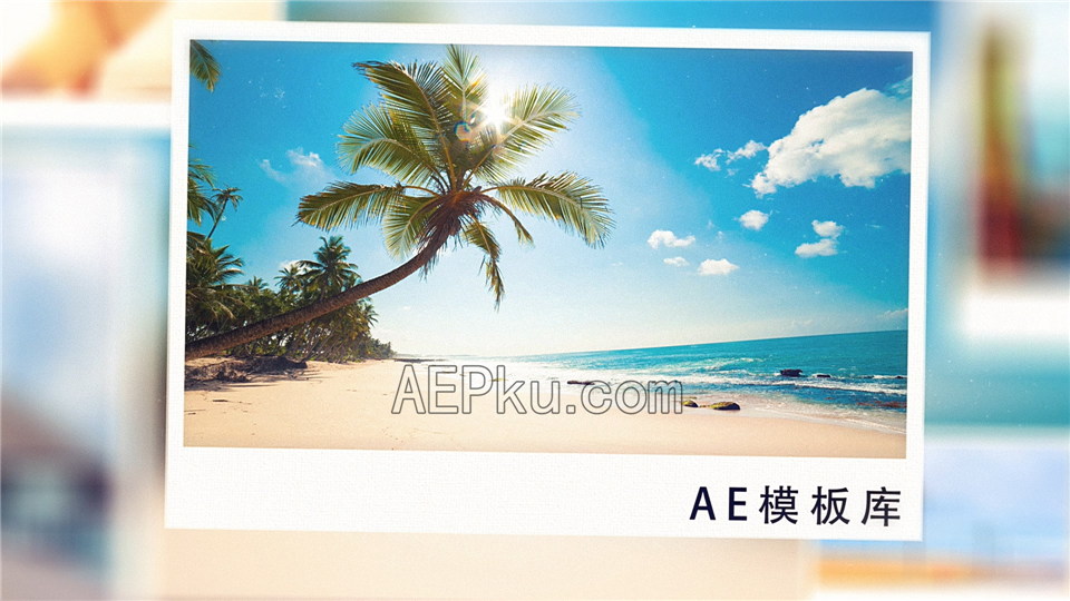 AE制作悬浮效果相框展示照片动画视频相册幻灯片介绍_第1张图片_AE模板库