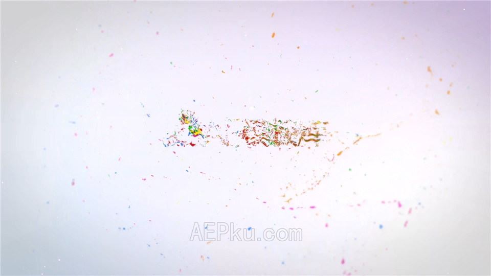 AE模板制作彩色油漆球飞溅液体特效演绎LOGO标志片头动画_第4张图片_AE模板库